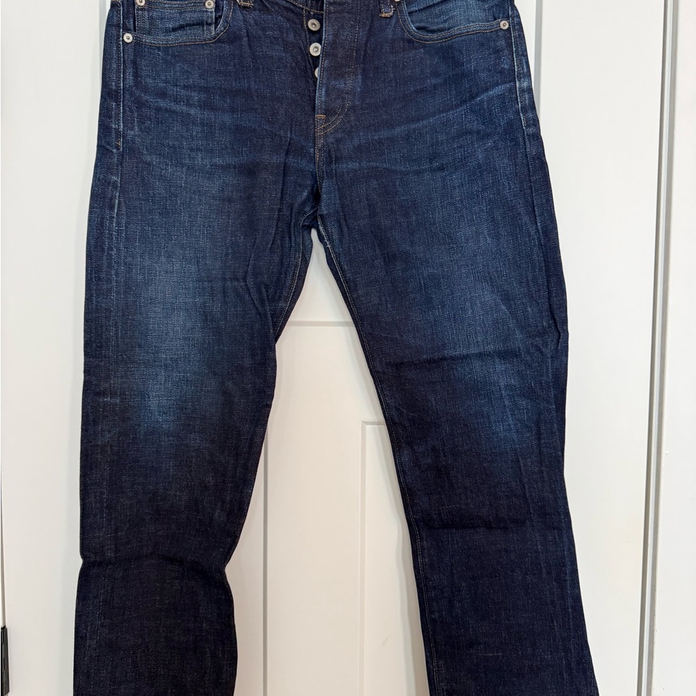 J. Crew Dark Indigo Straight Jeans